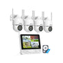 Kit de caméra PTZ Wi-Fi ANRAN 5MP avec NVR équipé d'un écran de 10,5 pouces et disque HDD de 2 To