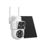 ANRAN 4MP(2MP+2MP) Fotocamera di sicurezza solare wireless a doppia lente con comunicazione bidirezionale
