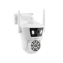 ANRAN P7 Caméra de surveillance 3MP à double objectif et double affichage en direct, caméra extérieure