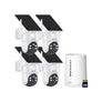 ANRAN 4MP FHD Integrated Solar Panel Battery Cameras System with 32GB SD Card
