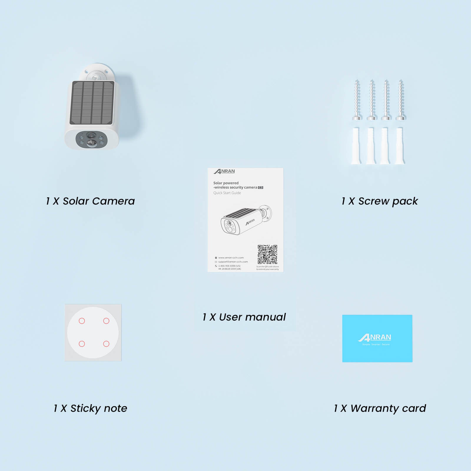 ANRAN C3 5MP Integrated Solar Battery Camera