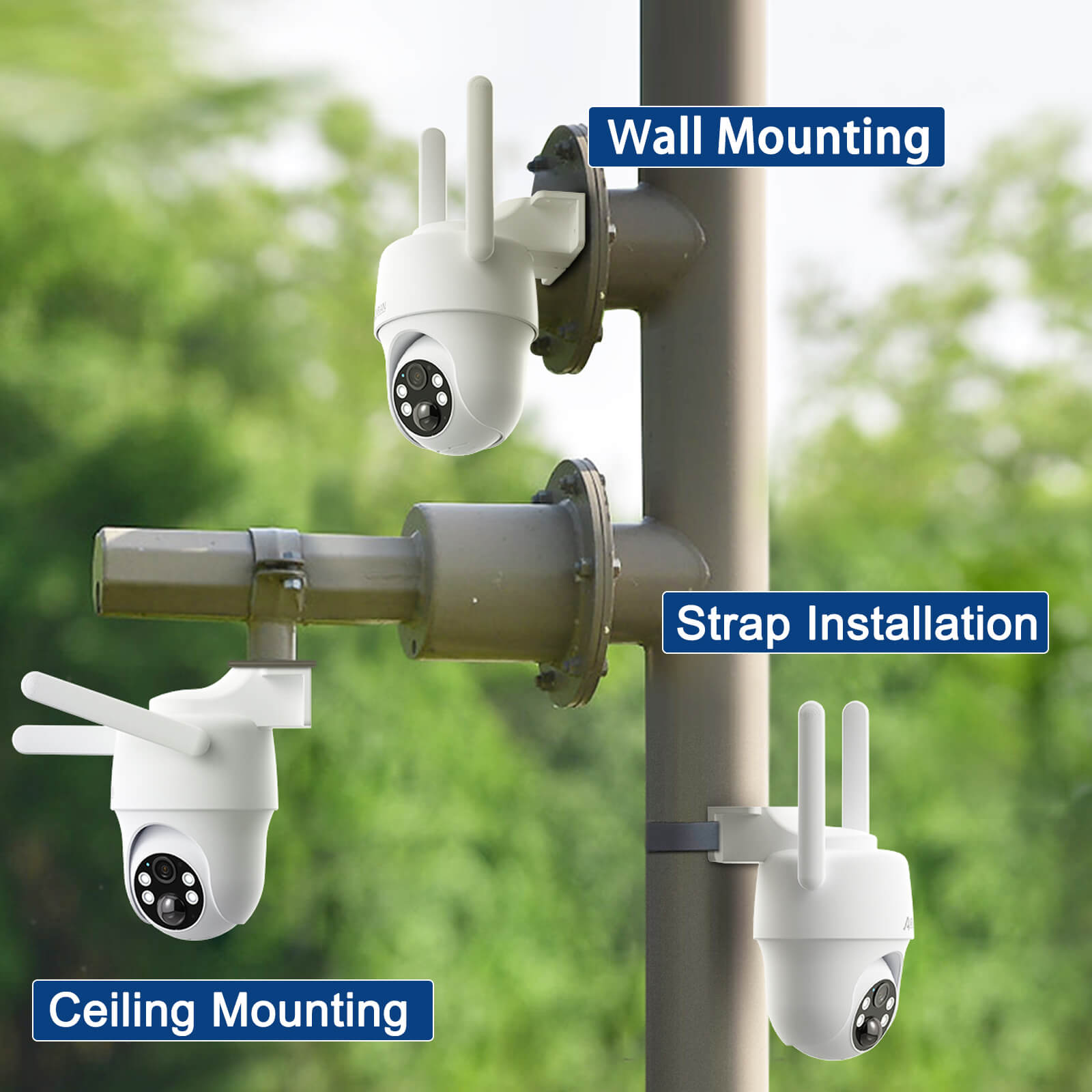 2K ソーラーバッテリー防犯カメラ | WiFi不要！ – ANRAN Security Camera