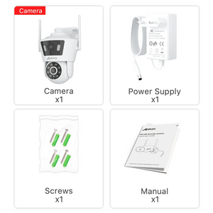 ANRAN P7 3MP Surveillance Camera Dual Lens Dual Live View Outdoor Camera