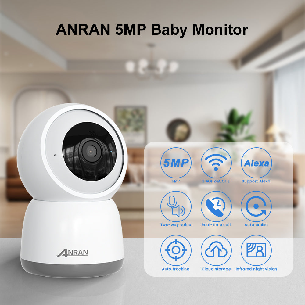 ANRAN 5MP FHD Baby Monitor Security Camera