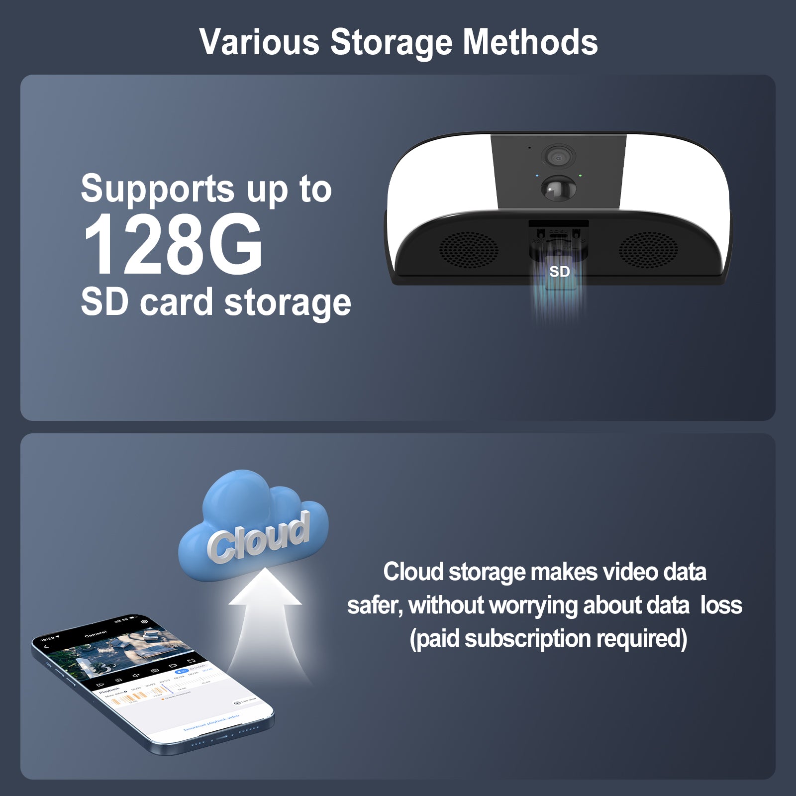 ANRAN 2K WiFi Wireless Solar Powered Security IP Camera Outdoo Full Color Night