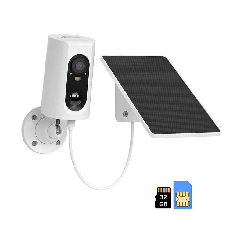 2K Solar Outdoor Camera Sim Card Two Way Audio