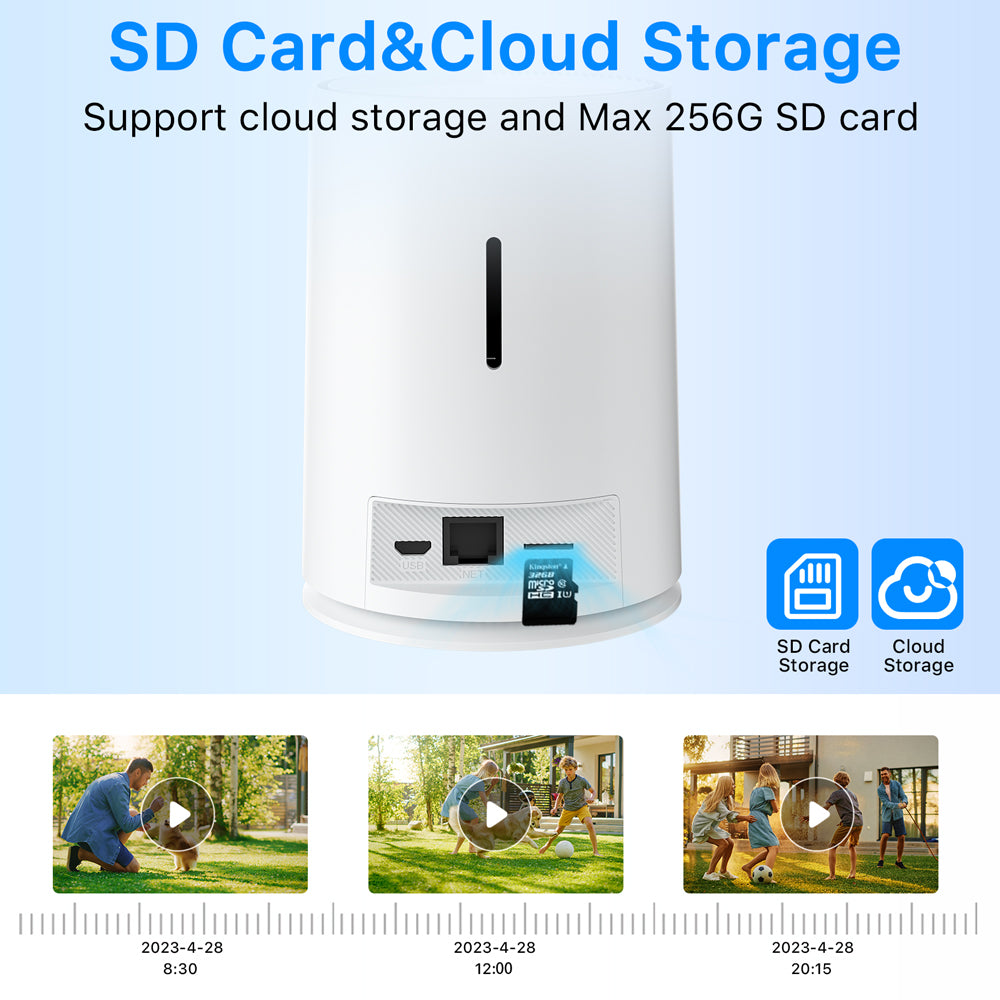 ANRAN C3 4MP Wifi Solar Battery Camera Kit Surveillance Security System with 32GB SD Card