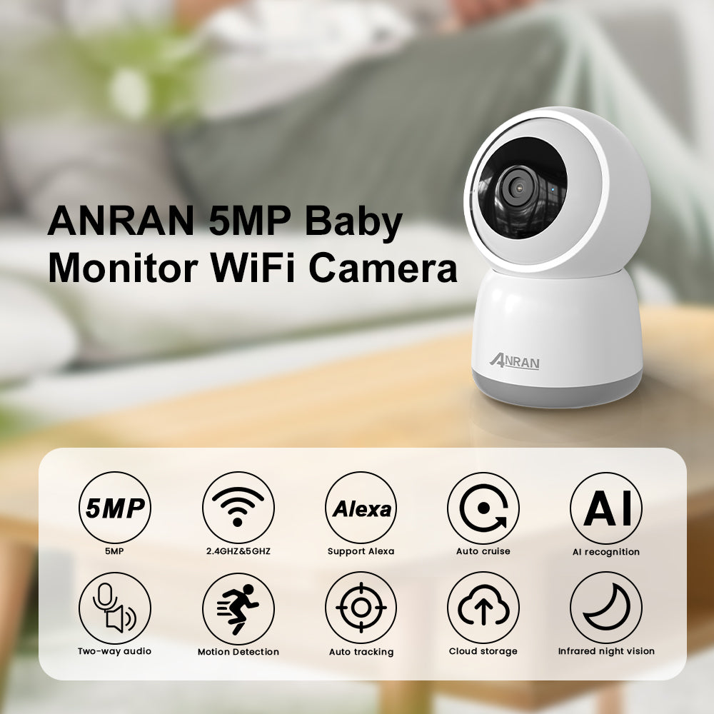 ANRAN 5MP FHD Baby Monitor Security Camera