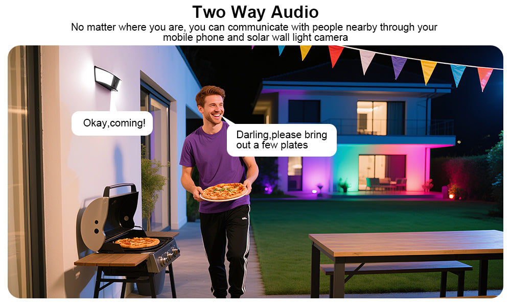 ANRAN 2K WiFi ワイヤレス ソーラーパワー セキュリティ IP カメラ 屋外 フルカラー ナイト