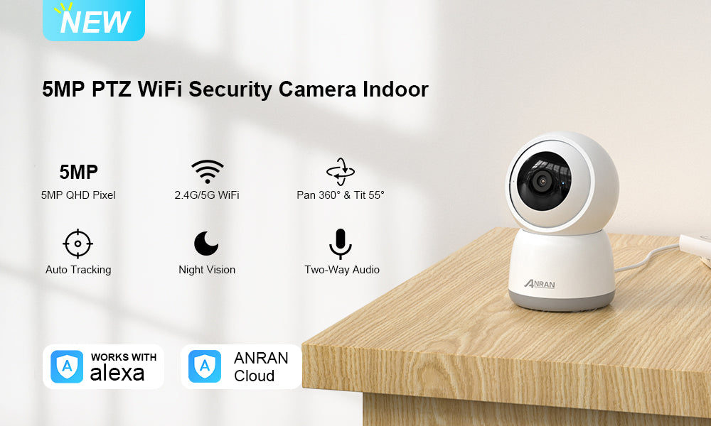 ANRAN 5MP FHD Baby Monitor Security Camera