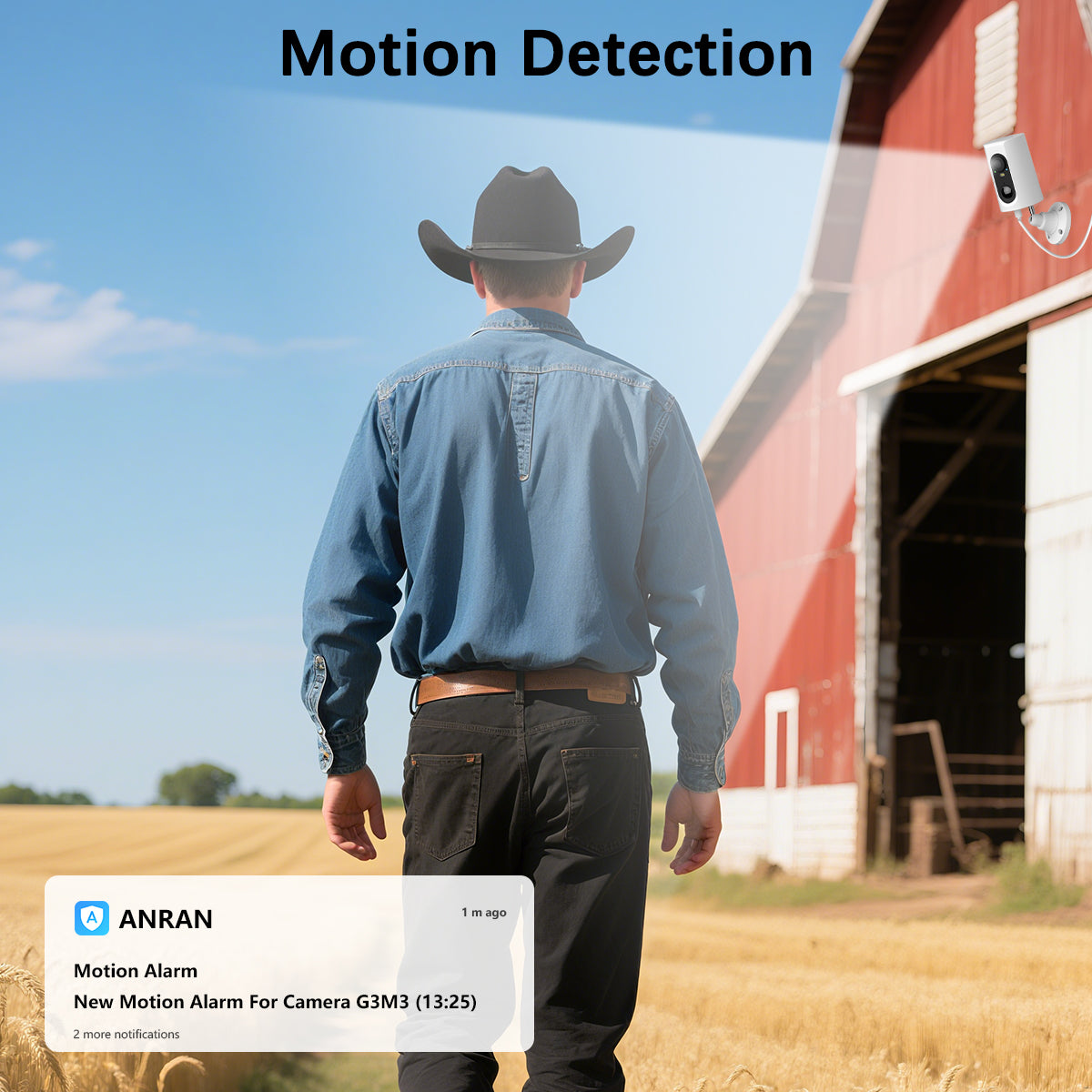 ANRAN 2K 4G Solar Outdoor Camera With Sim Card Two Way Audio