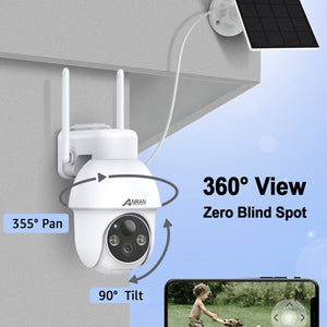 ANRAN Q3 Pro 2K 太陽電池カメラ