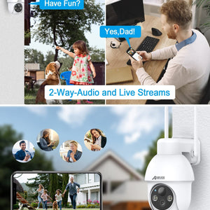 ANRAN Q3 Pro 2K 太陽電池カメラ