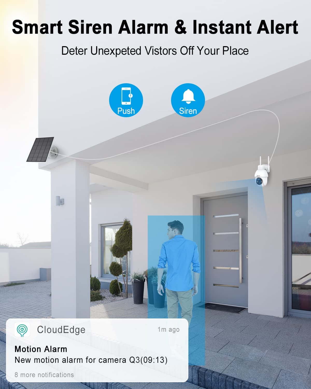 2K Solar Battery Camera | 360° View, Wireless & Hassle-Free