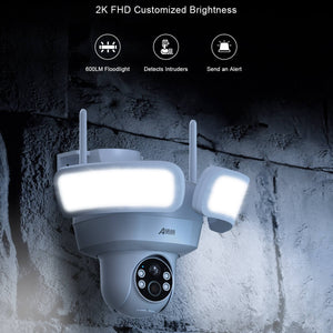 ANRAN F1 Pro 2K Solar Floodlight Security Camera