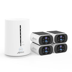 ANRAN C3 4MP Wifi Solar Battery Camera Kit Surveillance Security System with 32GB SD Card