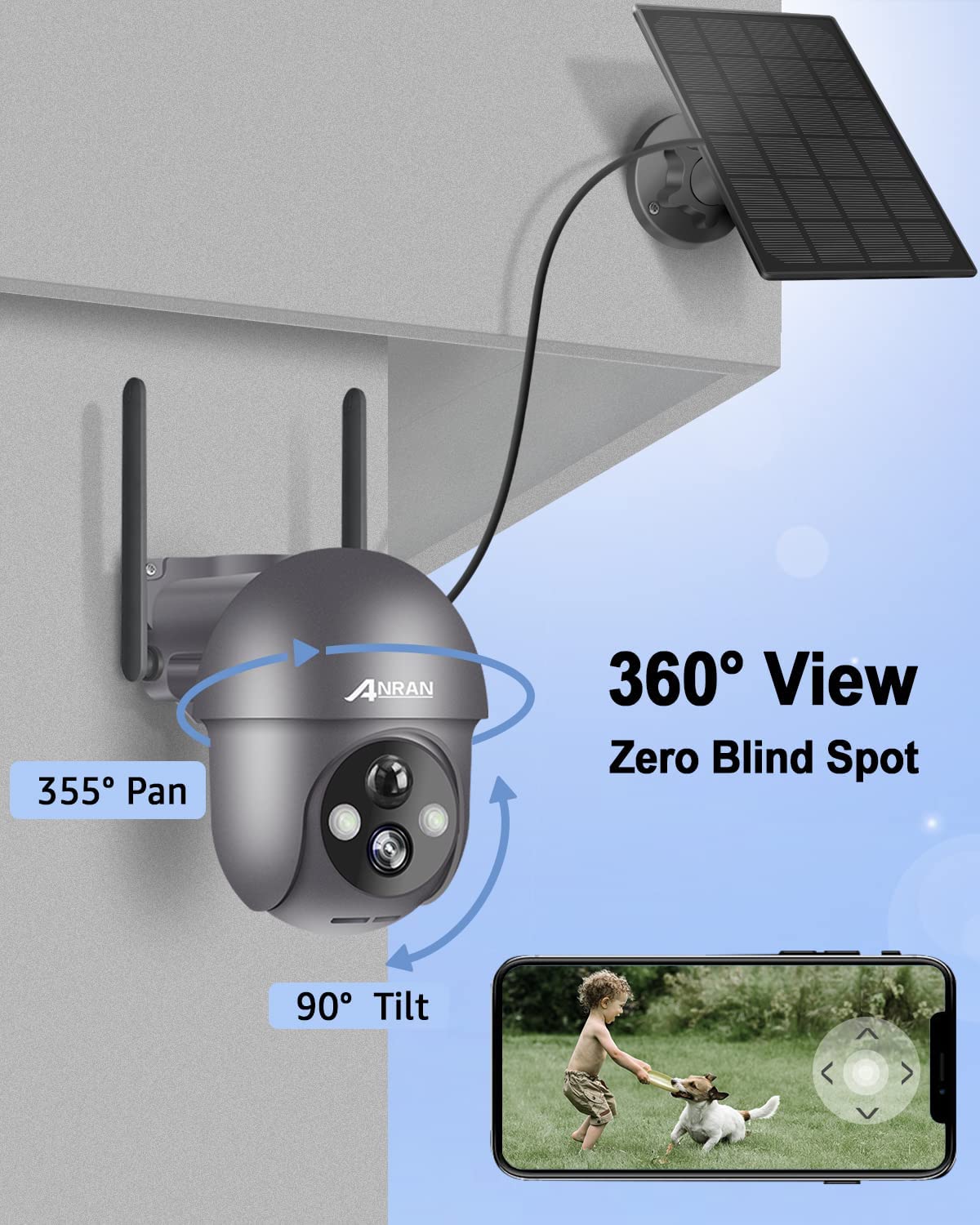 Solar-Powered Security Camera | Watch Over Your Home 24/7