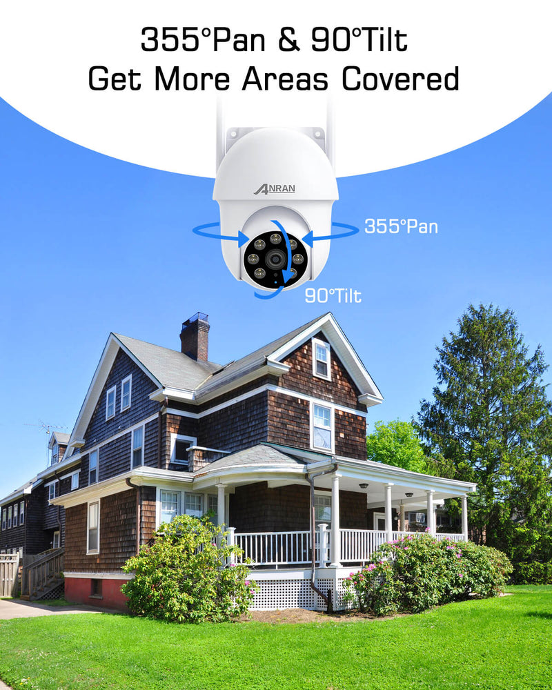 ANRAN P3 5MP WiFi PTZ Camera with 360° View (Can't add to NVR)