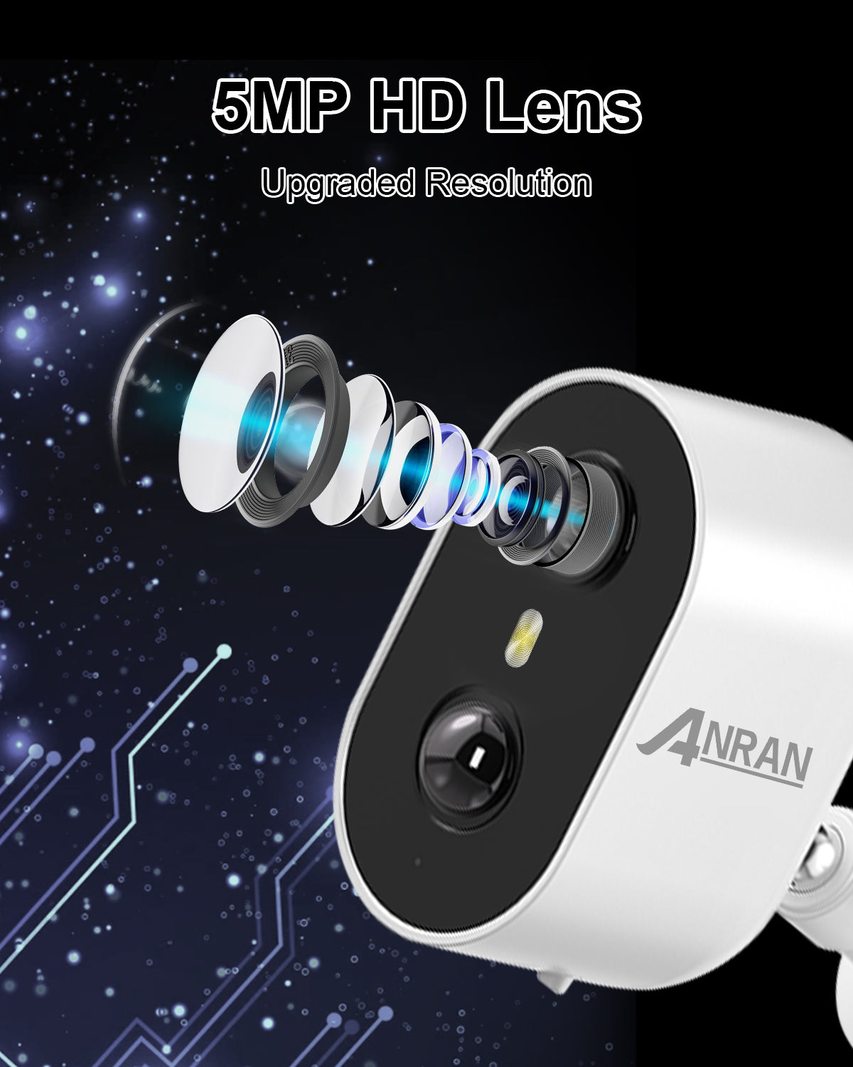 ANRAN C2 5MP Battery Powered Camera