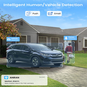 ANRAN 4K 8MP POE Security Camera System 2TB HDD Built-in