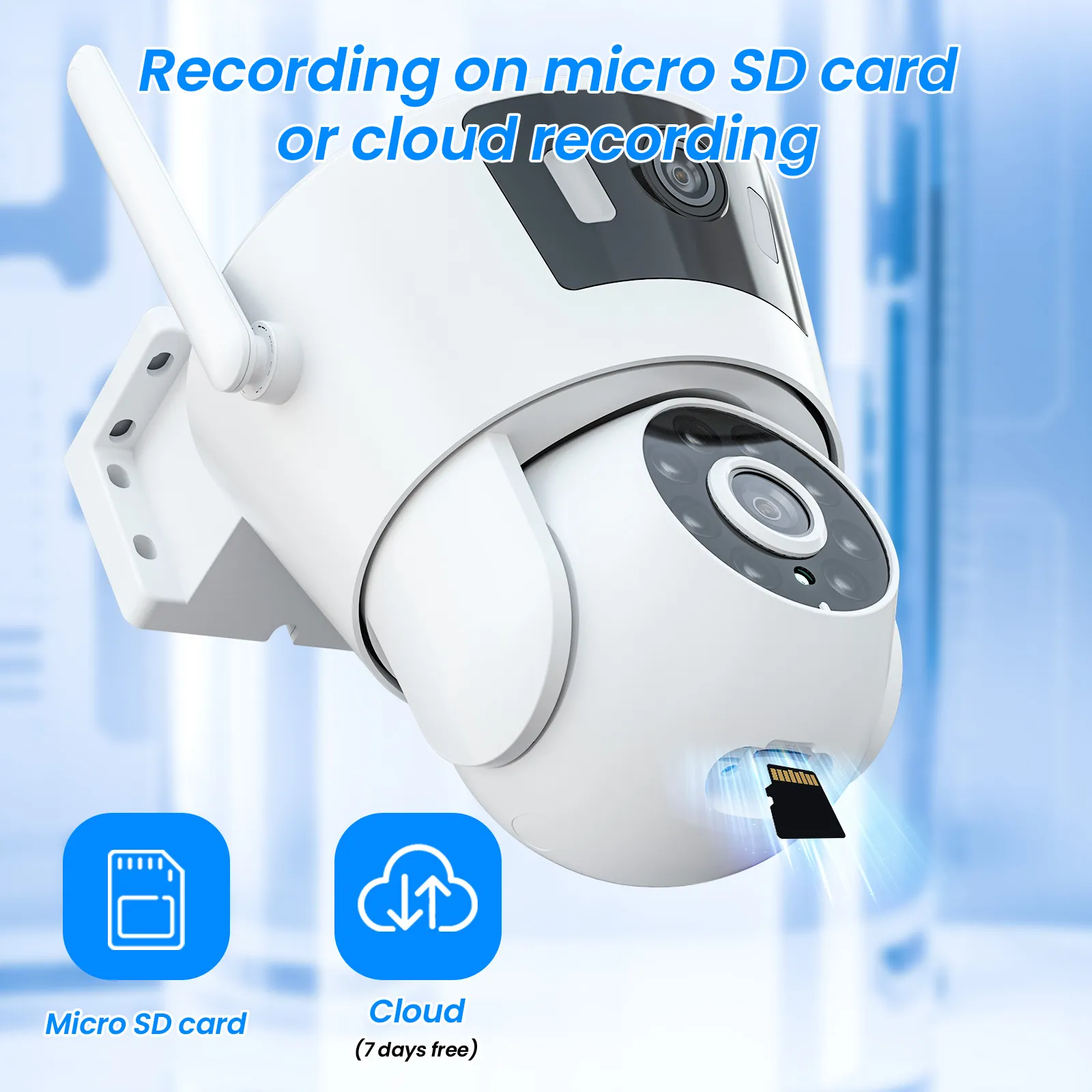 ANRAN P7 3MP Surveillance Camera Dual Lens Dual Live View Outdoor Camera