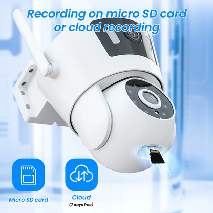 ANRAN P7 3MP Surveillance Camera Dual Lens Dual Live View Outdoor Camera