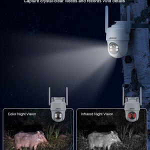 ANRAN G1 2K 3G/4G LTE Batterie solaire Caméra de sécurité