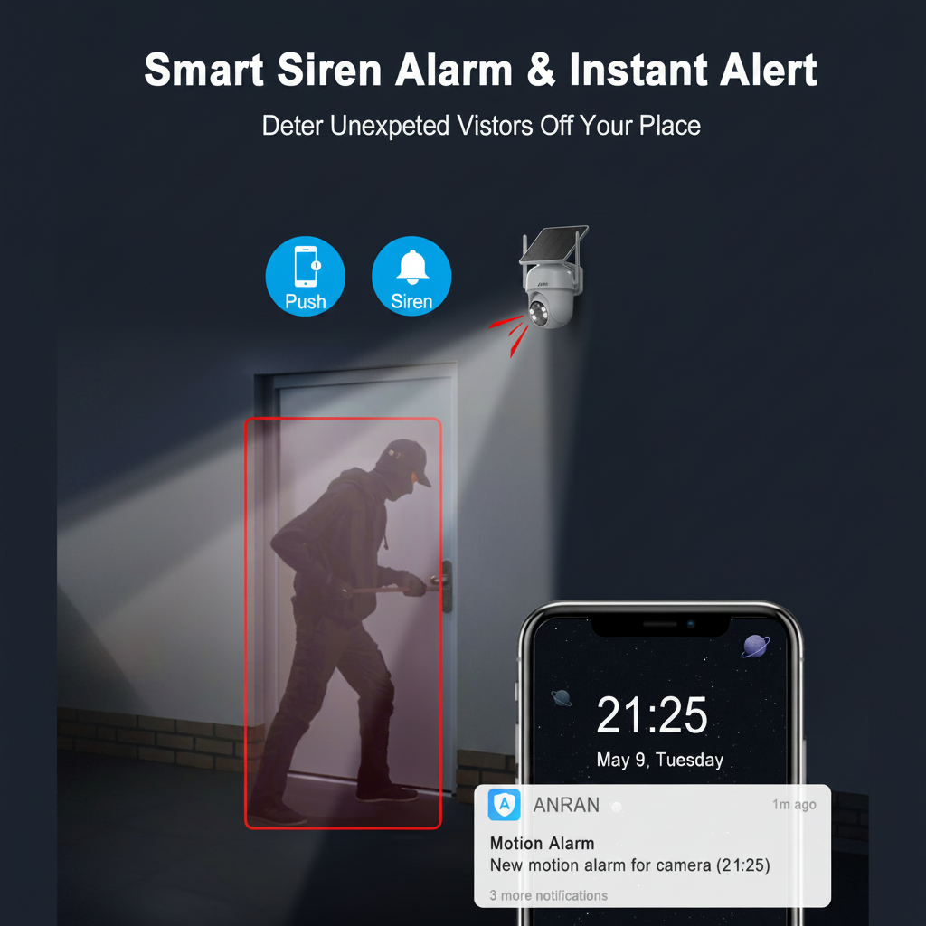 ANRAN Q4 Max 5MP integrierte Solarkamera