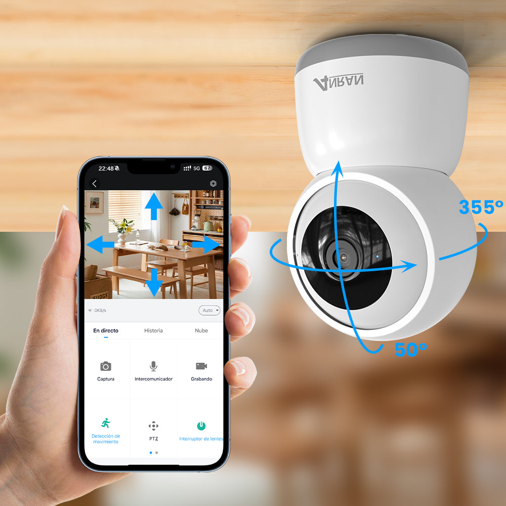 ANRAN 5MP FHD Baby Monitor Security Camera