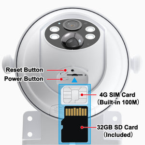 ANRAN G1 2K 3G/4G LTE Batterie solaire Caméra de sécurité