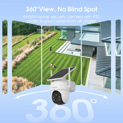 4MP 6Channel FHD Integrated Solar Battery Security Camera System with 32GB SD Card