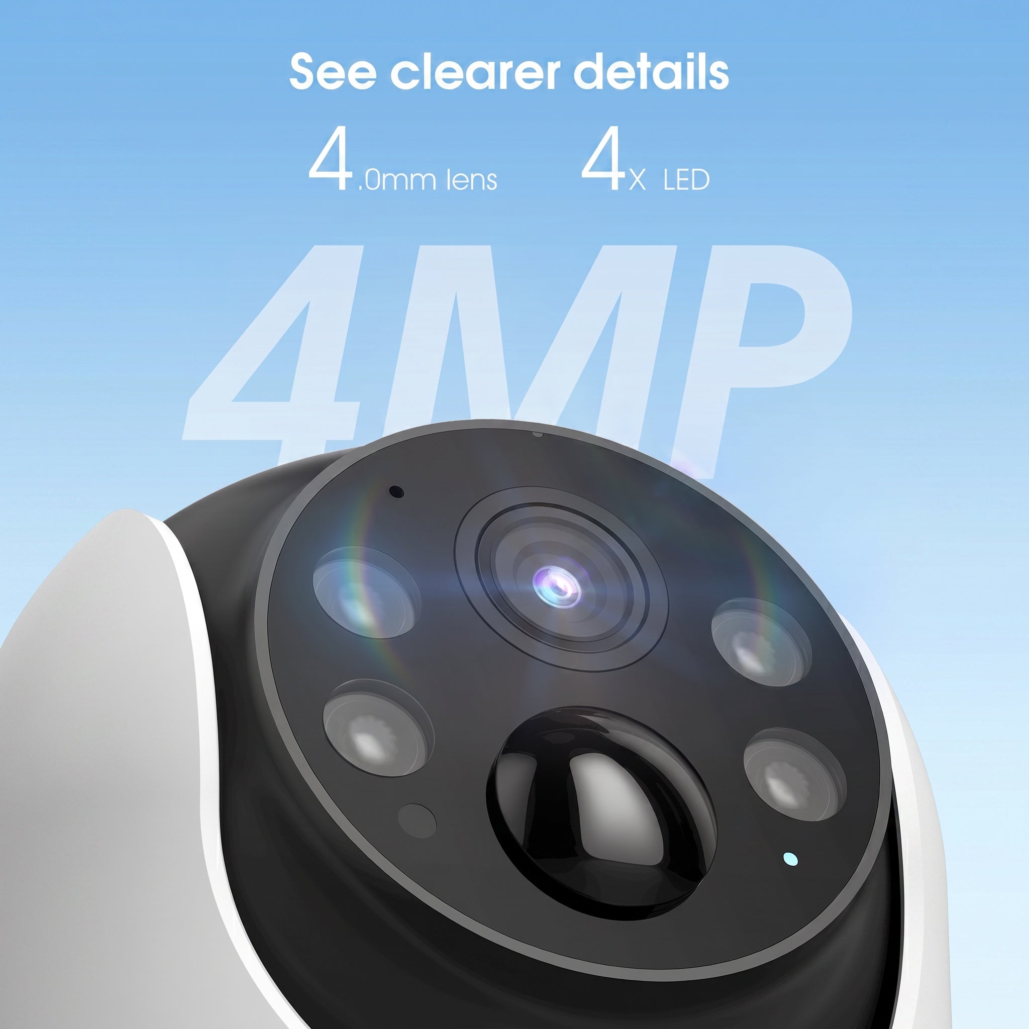 4MP 6Channel FHD Integrated Solar Battery Security Camera System with 32GB SD Card