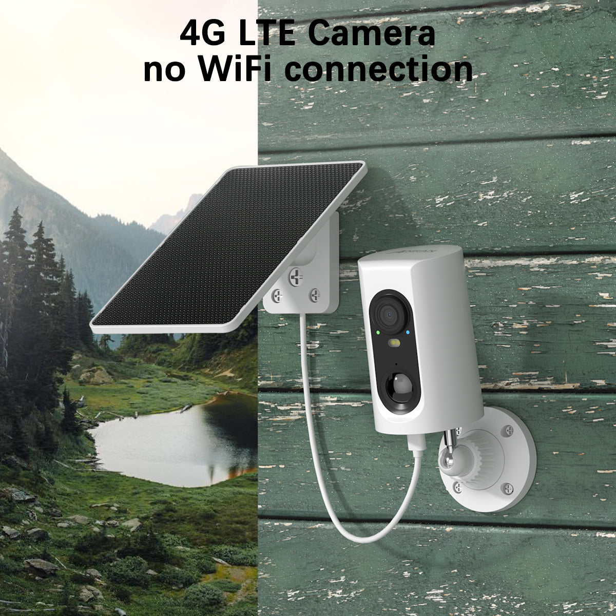 ANRAN 2K 4G Solar Outdoor Camera With Sim Card Two Way Audio