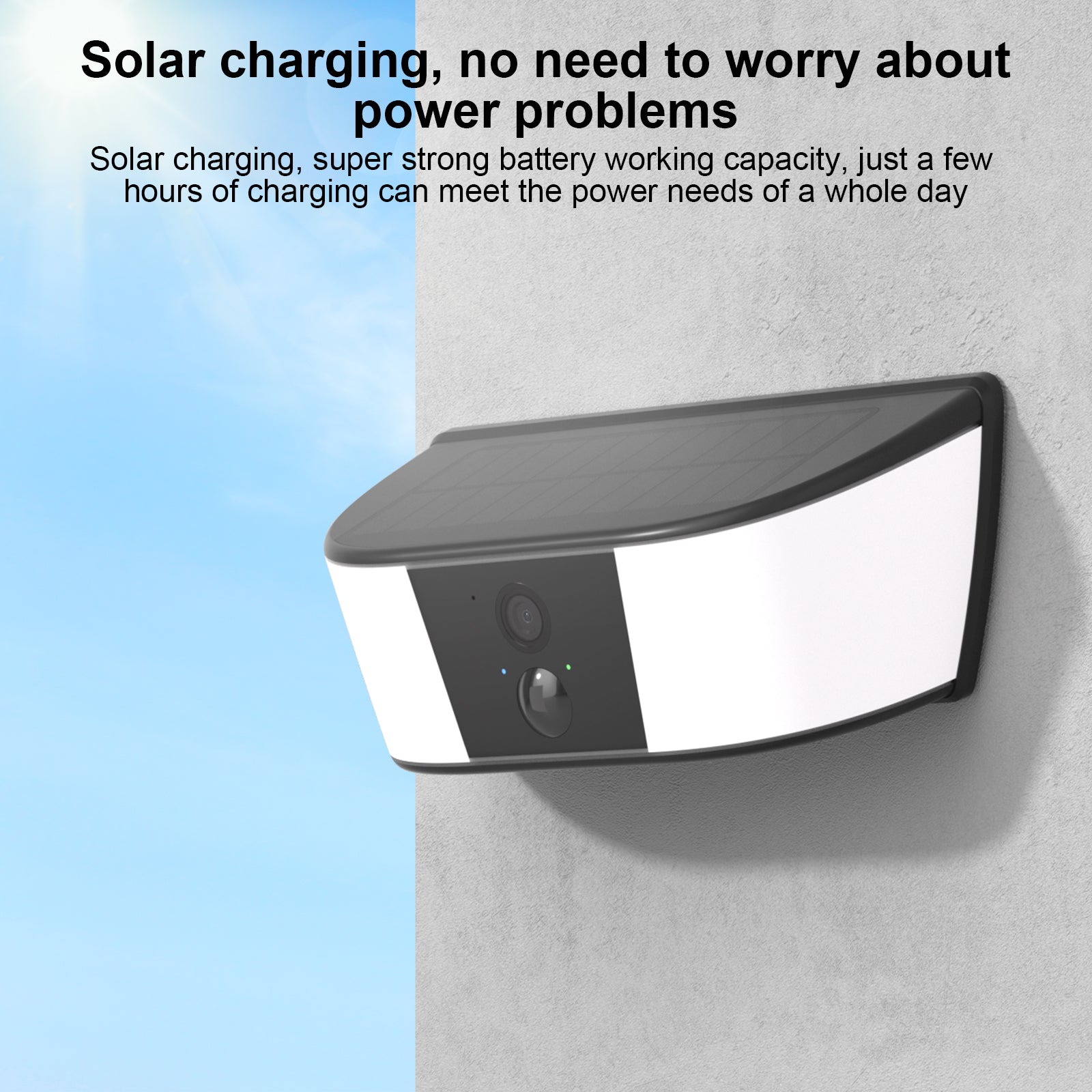 ANRAN 2K WiFi Wireless Solar Powered Security IP Camera Outdoo Full Color Night