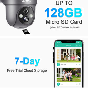 ANRAN Q1 Pro 2K 太陽電池カメラ