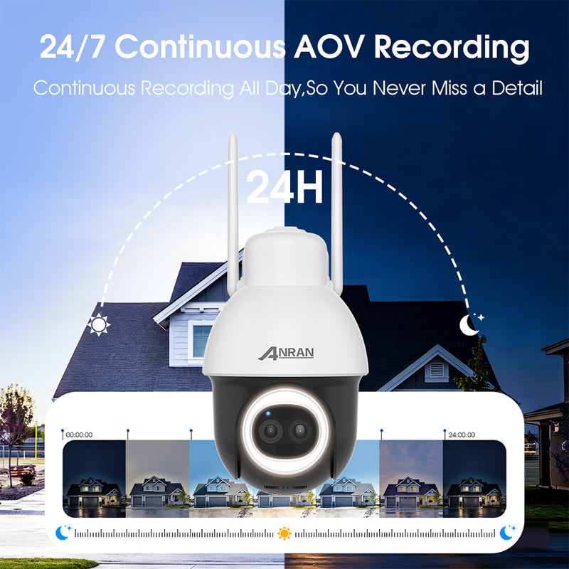 ANRAN QV4M5 AOV 5MP Solar Battery Camera