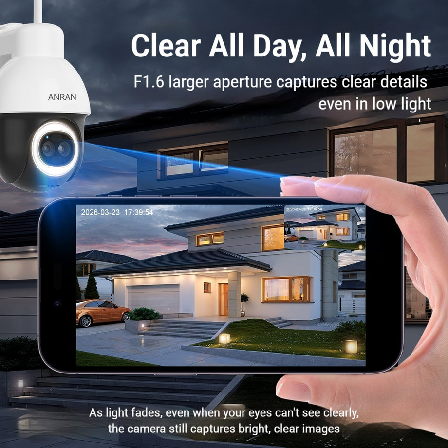 ANRAN QV4M5 AOV 5MP Solar Battery Camera