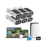 4MP 6Channel C3 Solar Battery Wireless Security Camera System with 32GB SD Card