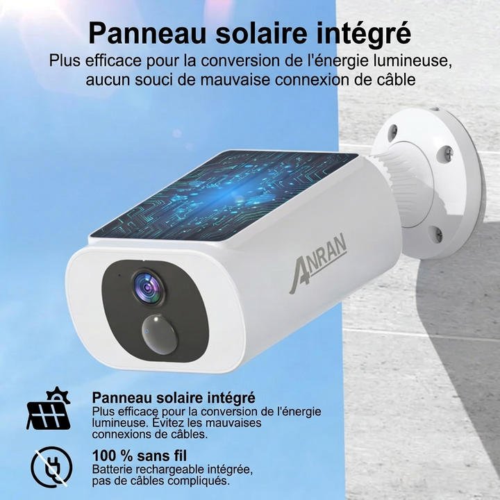 3MP Vision nocturne couleur, Détection humaine PIR intelligente