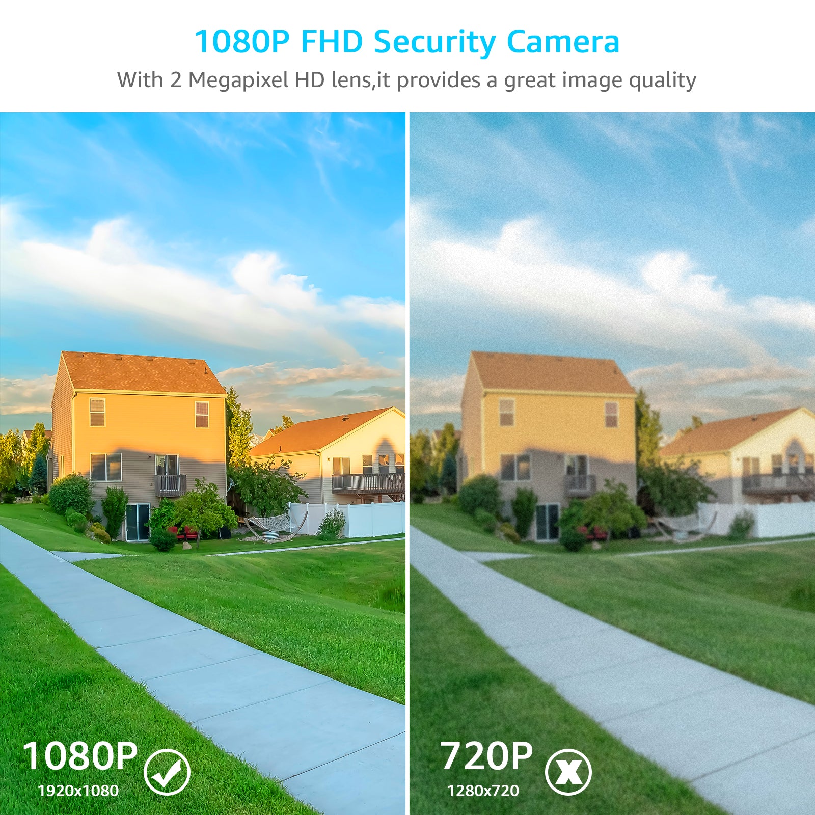 ANRAN P3 Caméra PTZ WiFi 5MP avec vue à 360° (Impossible d'ajouter au NVR)