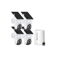 ANRAN 4MP FHD Integrated Solar Panel Battery Cameras System with 32GB SD Card