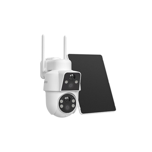 ANRAN 4MP (2MP+2MP) Dual-Objektiv-Funk-Solar-Überwachungskamera mit Gegensprechfunktion