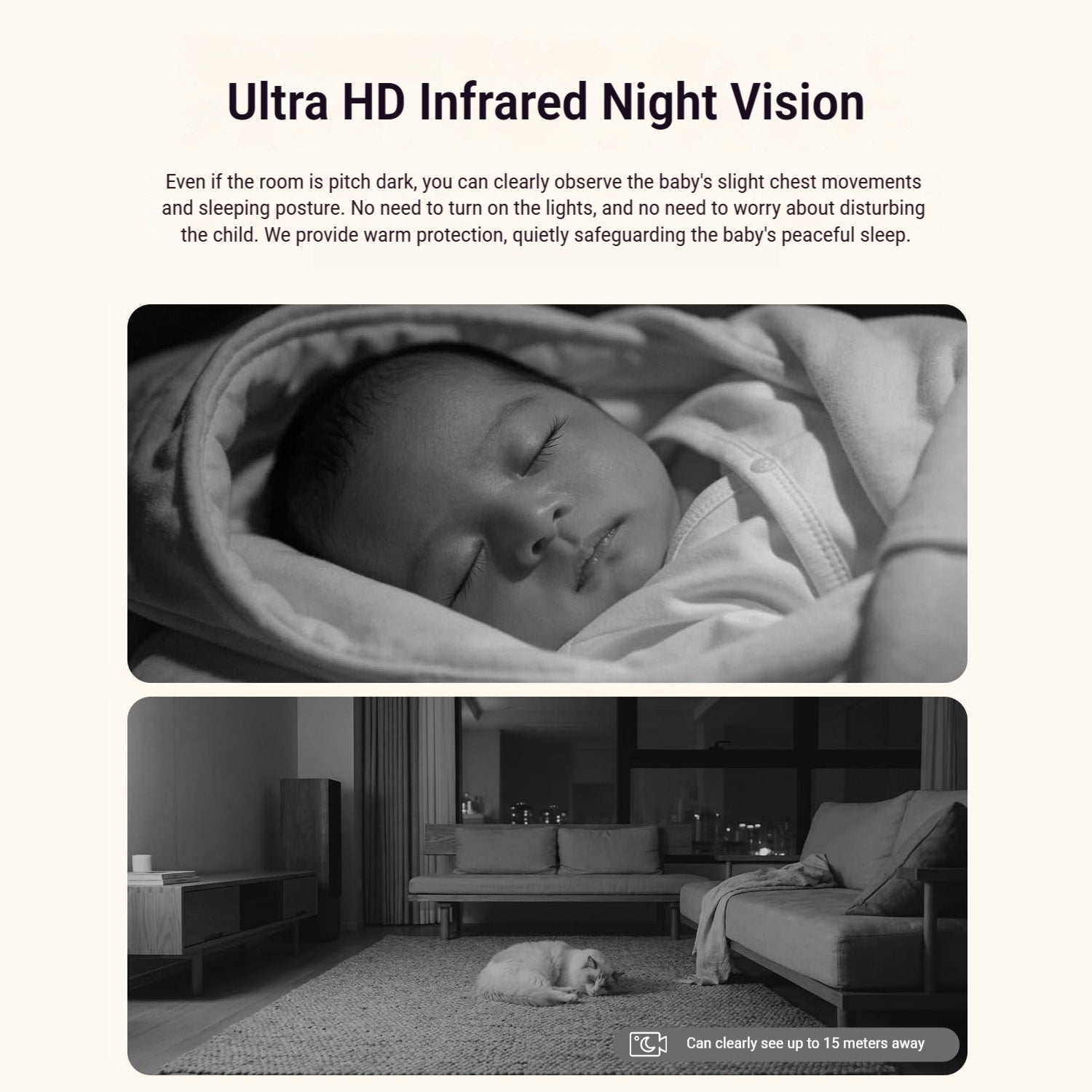 ANRAN 5MP FHD Caméra de surveillance pour bébé