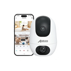 ANRAN 2-in-1 Dual-lens Design 3MP HD Baby Monitor Security Camera