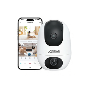 ANRAN 2 en 1 Diseño de lentes duales 3MP HD Cámara de seguridad y monitor para bebés