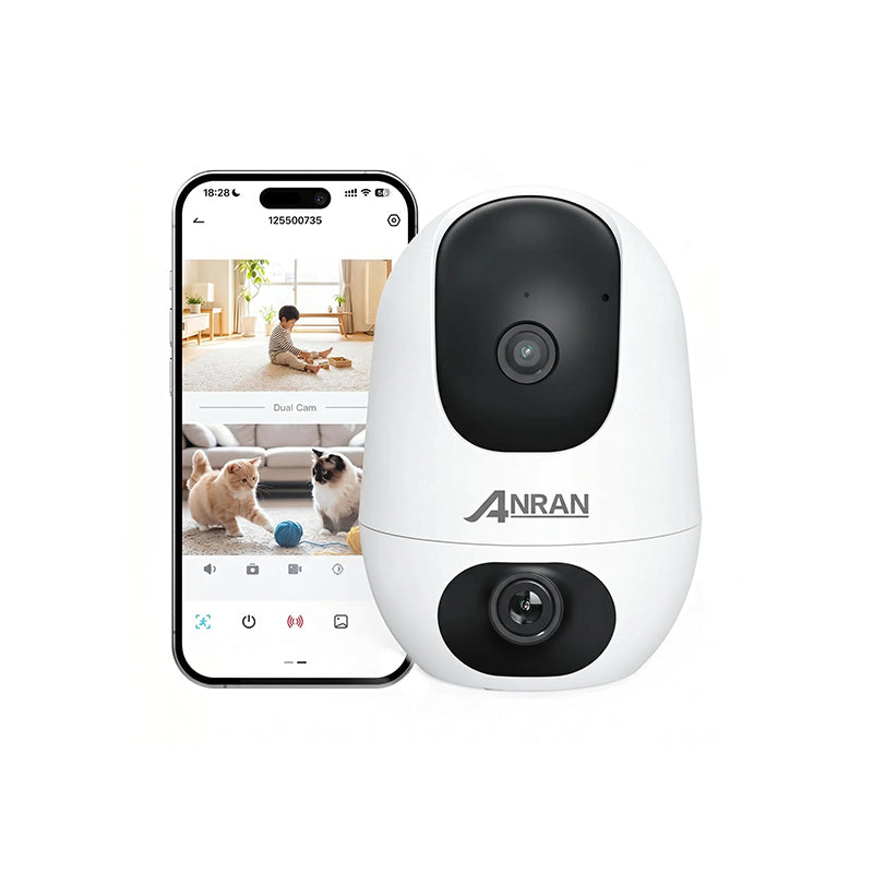 2 1 Dual lens Design 3MP HD Monitor Security Camera