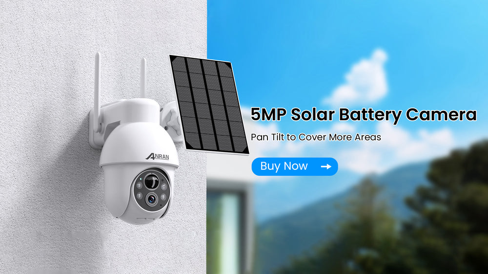 ANRAN Q3 Max 5MP Caméra solaire à batterie