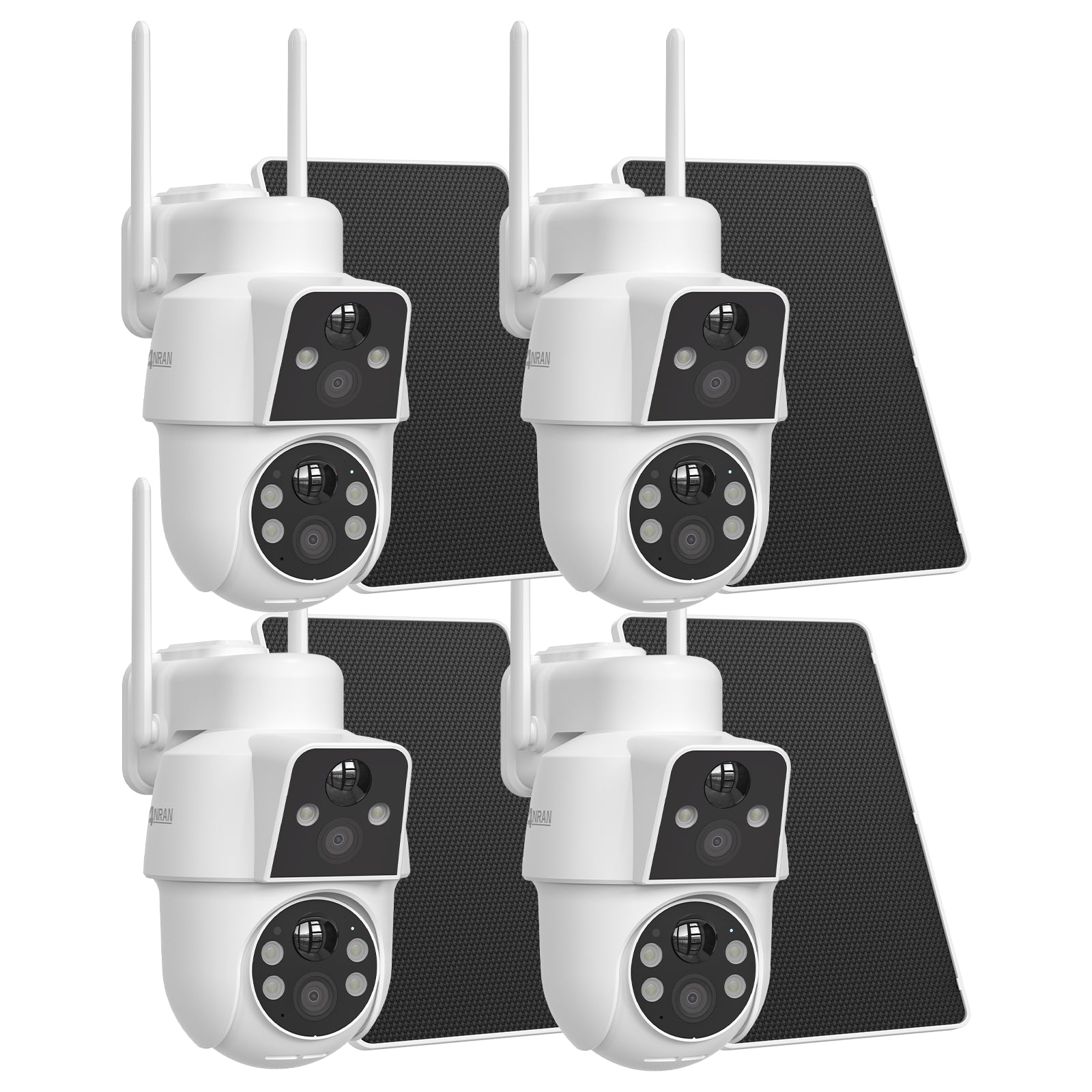 ANRAN 4MP(2MP+2MP) Dual-lens Wireless Solar Security Camera with 2-Way Talk