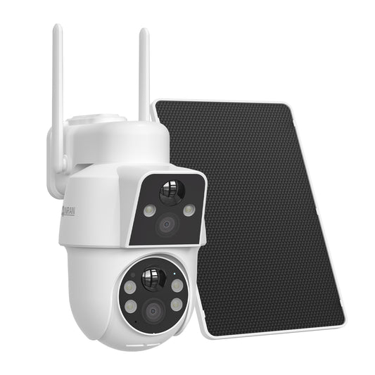 ANRAN 4MP(2MP+2MP) Dual-lens Wireless Solar Security Camera with 2-Way Talk